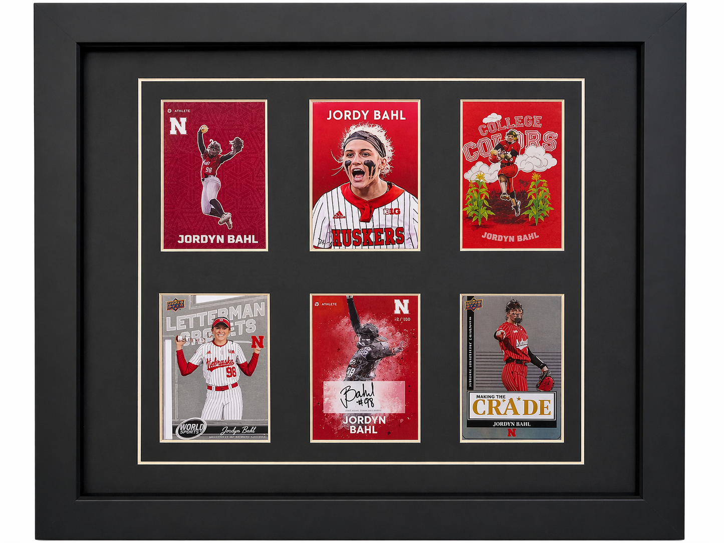 Jordy Bahl Auto 6 Card Display
