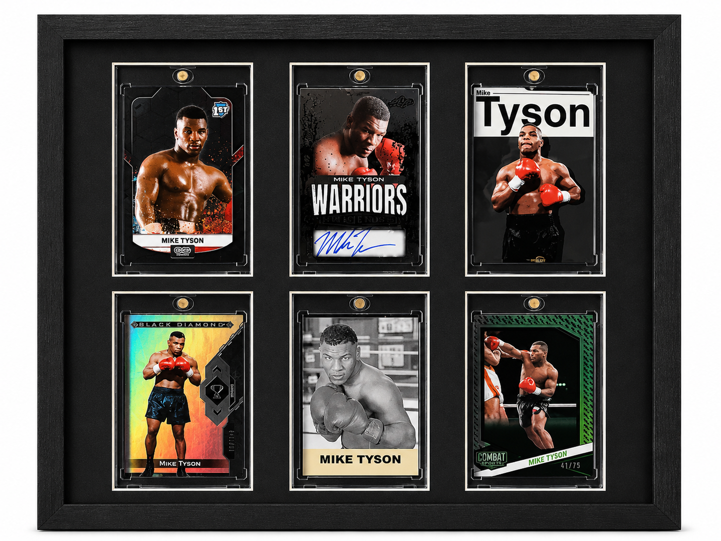 Silver Mike Tyson Autograph Fire Frame