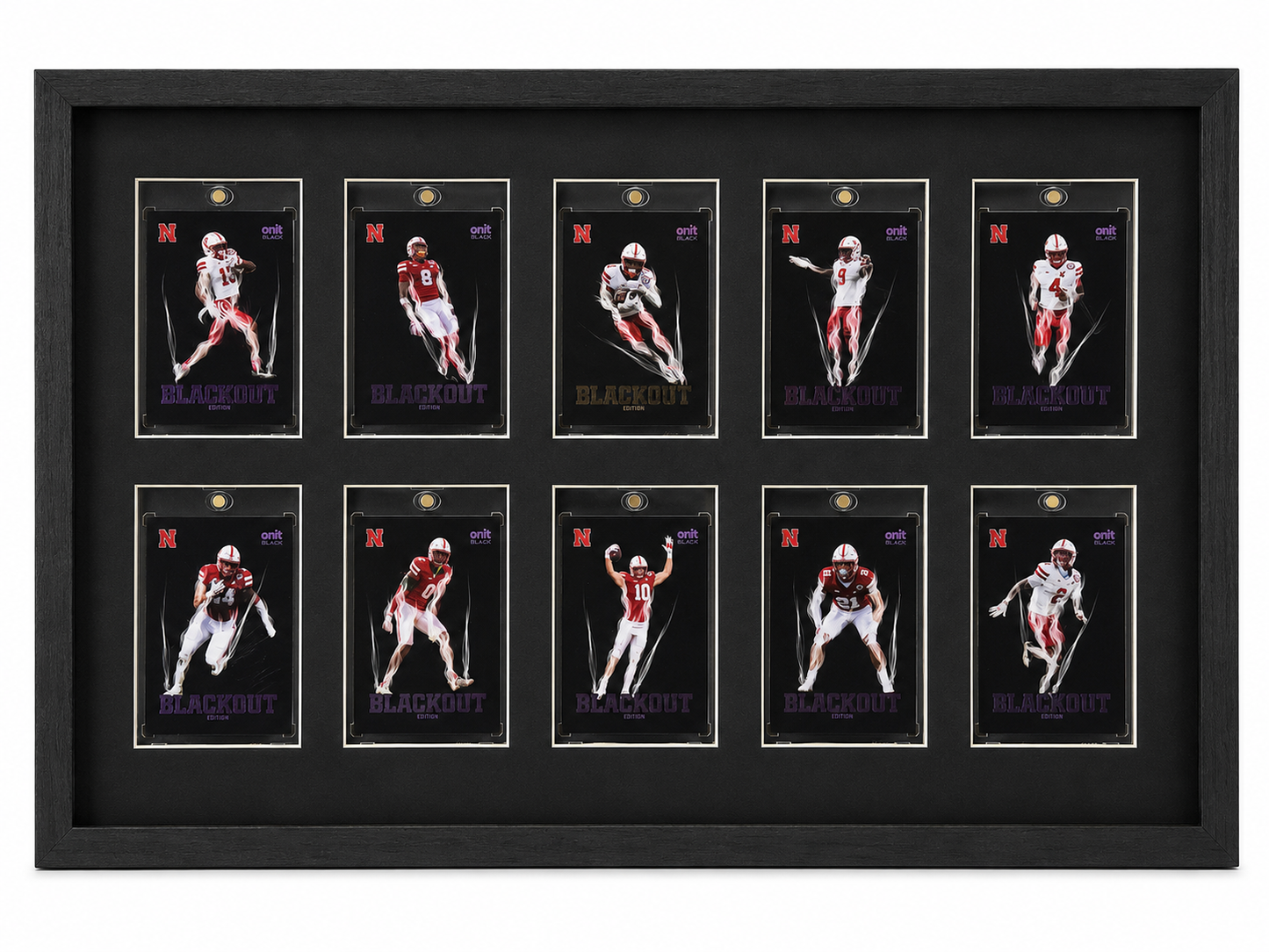 2025 Nebraska Football Black Out Fire Frame