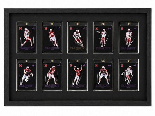 2025 Nebraska Football Black Out Fire Frame