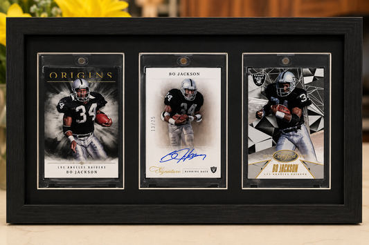 Fire Frames Bo Jackson Raiders Framed Card Display Auto Football Memorabilia