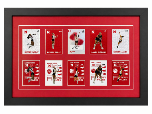 Nebraska Volleyball Andi Jackson Auto 10 Card Display