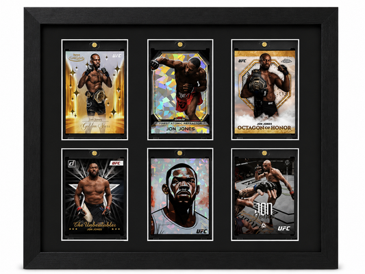 Jon “Bones” Jones 6 Card Display Fire Frames