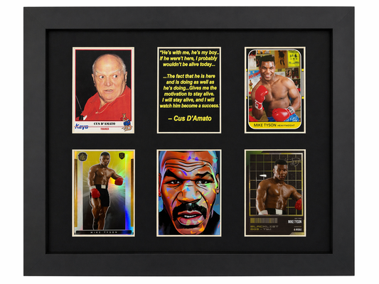 Mike Tyson Cus D’Amato 6 Card Display