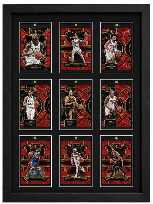 NBA All Star 9 Card Display Fire Frames